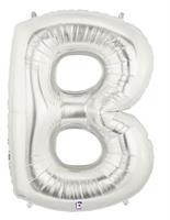Jumbo Silver Foil Letter-B
