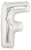 Jumbo Silver Foil Letter-F