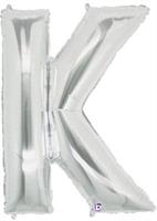 Jumbo Silver Foil Letter-K