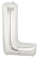 Jumbo Silver Foil Letter-L