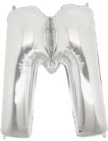 Jumbo Silver Foil Letter-M