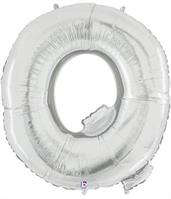 Jumbo Silver Foil Letter-Q