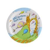 Dr. Seuss Oh The Places You'll Go Dessert Plate