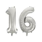 Jumbo Silver Foil Balloons-16