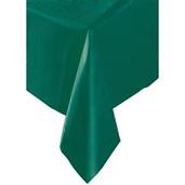 Forest Green Plastic Table Cover (1)