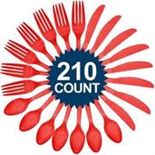 Red Cutlery Set - Value Pack 