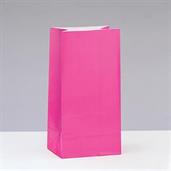 Pink Paper Favor Bags 