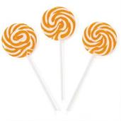 Orange Swirl 2 Lollipops (24)