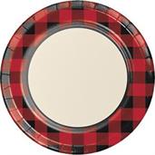 Lumberjack Plaid 9" Luncheon Plates (8)