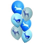 Light Blue Camo Buck 12" Latex Balloons