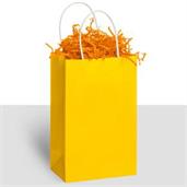 Kraft Handle Bags Yellow (10)