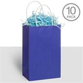 Kraft Handle Bags Blue (10)