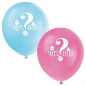 Gender Reveal 12 Latex Balloons (8)