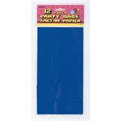 Blue Paper Favor Bags (12)