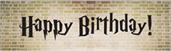 Wizard Express Happy Birthday Banner