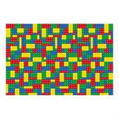 Color Brick Party Backdrop Banner