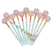 Donut Party Pencils W/ Erasers(12)