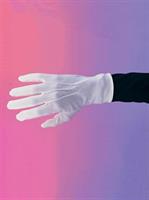 Santa Gloves Nylon White with Snaps