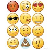 Emoji Faces Stickers (Sheet of 12)