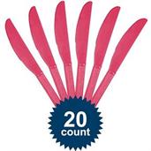 Hot Pink Plastic Knives