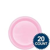 Pink 7 Plastic Cake Plates (20 Pack)
