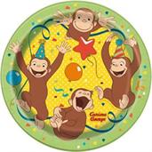 Curious George 7" Plates (8)