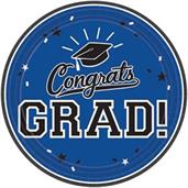 Graduation 7" Dessert Plate Blue 
