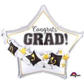 Hats and Scrolls Star 27" Balloon (Each)
