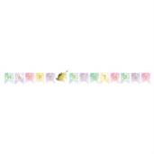 Unicorn Sparkle 8' Shaped Birthday Banner (1)