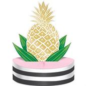 Pineapple Wedding Honeycomb Centerpiece
