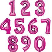 35" Number 0 Shaped Foil Balloon - Pink