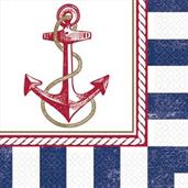Nautical Luncheon Napkins (16 Count)
