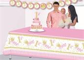 1st Birthday Pink Tablecover (1)