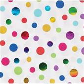 Metallic Rainbow Beverage Napkin (16)