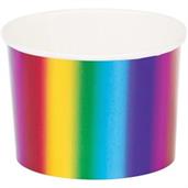 Metallic Rainbow Treat Cups (8)