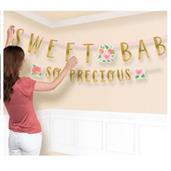 Floral Baby Jumbo Letter Banner Kit