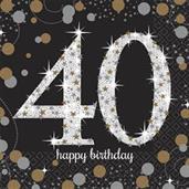 Sparkling Celebration Beverage Napkins 40th (16)