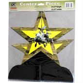 Military Camo Apache Helicopter Party Centerpiece