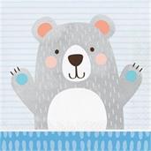 1st Birthday Bear Lunch Napkin (16)