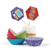 Science Party Cupcake Wrappers (50 sets)