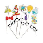 Science Party Photo Stick Props
