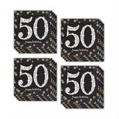 Sparkling Celebration 50th Beverage Napkins (48)