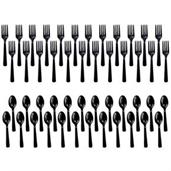 Forks & Spoons - Black (24 Each)