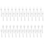 Forks & Spoons - White (24 Each)