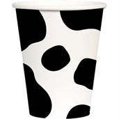 Cow Print 9oz Cups (8)