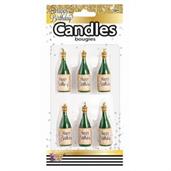 Birthday Champagne Bottle Candles (6)