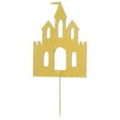Gold Castle Cake Topper