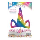 Rainbow Unicorn Horn Cake Topper