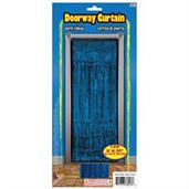 Blue Tinsel Doorway Curtin