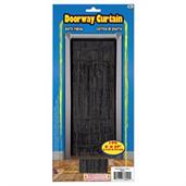 Black Tinsel Doorway Curtin